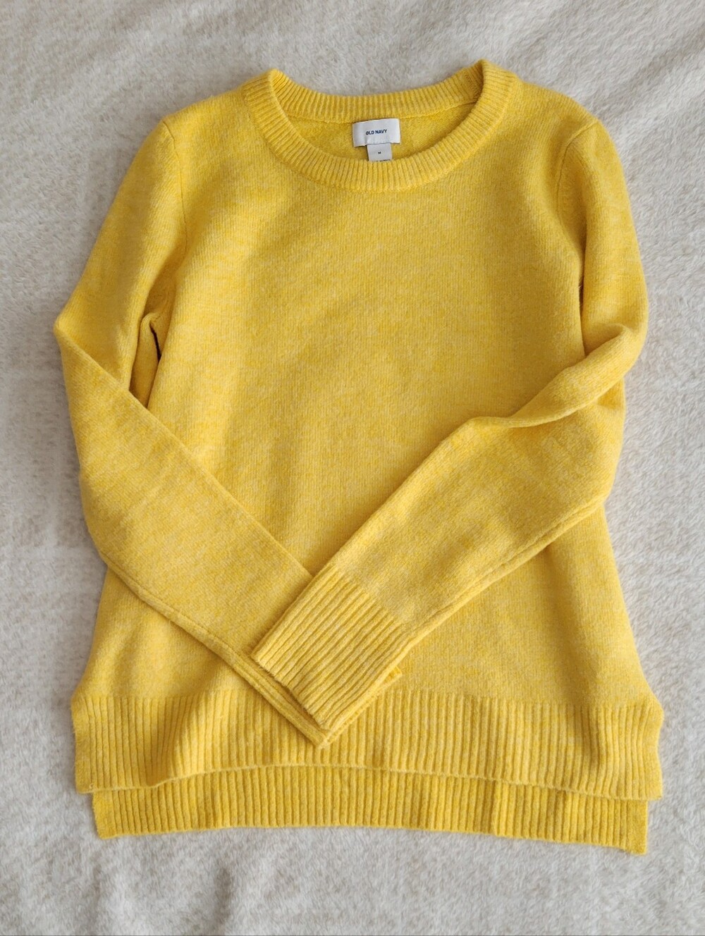 Old Navy Yellow Knit Crew-Neck Sweater